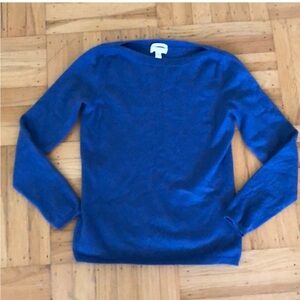Blue cashmere sweater